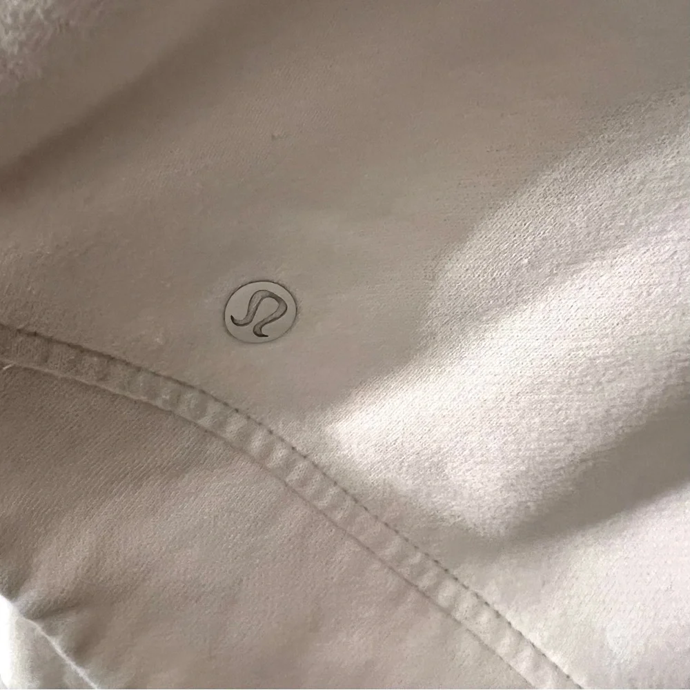 Lululemon Be True Crew Fleece Quilted Sweater White